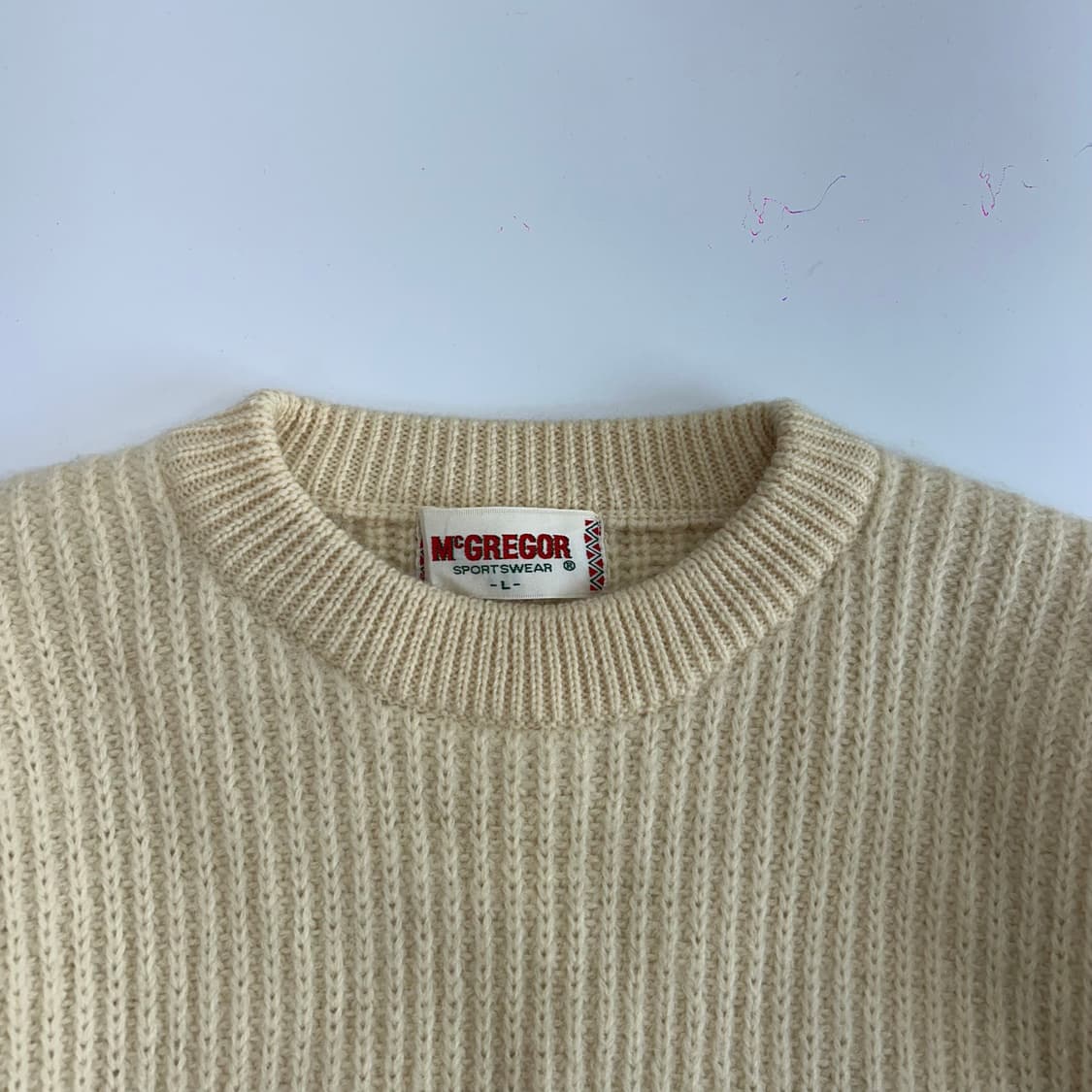 MGregor 미니포켓 사이드 패치 아이보리 니트 상품이미지5