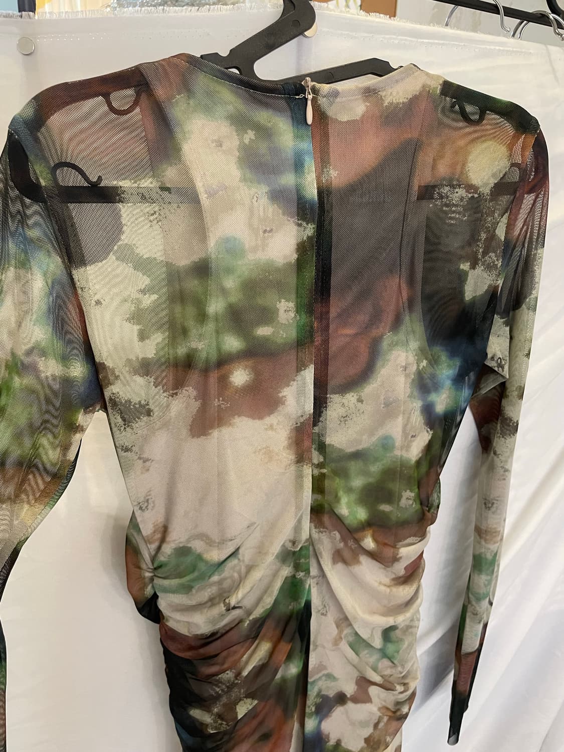 ZARA 망사 프린트 롱원피스 상품이미지4