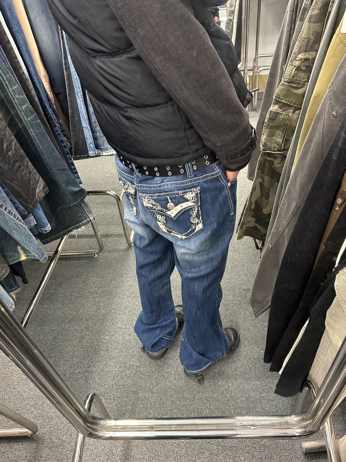 34) Love Nation 빈티지 y2k 부츠컷 데님팬츠 상품이미지1