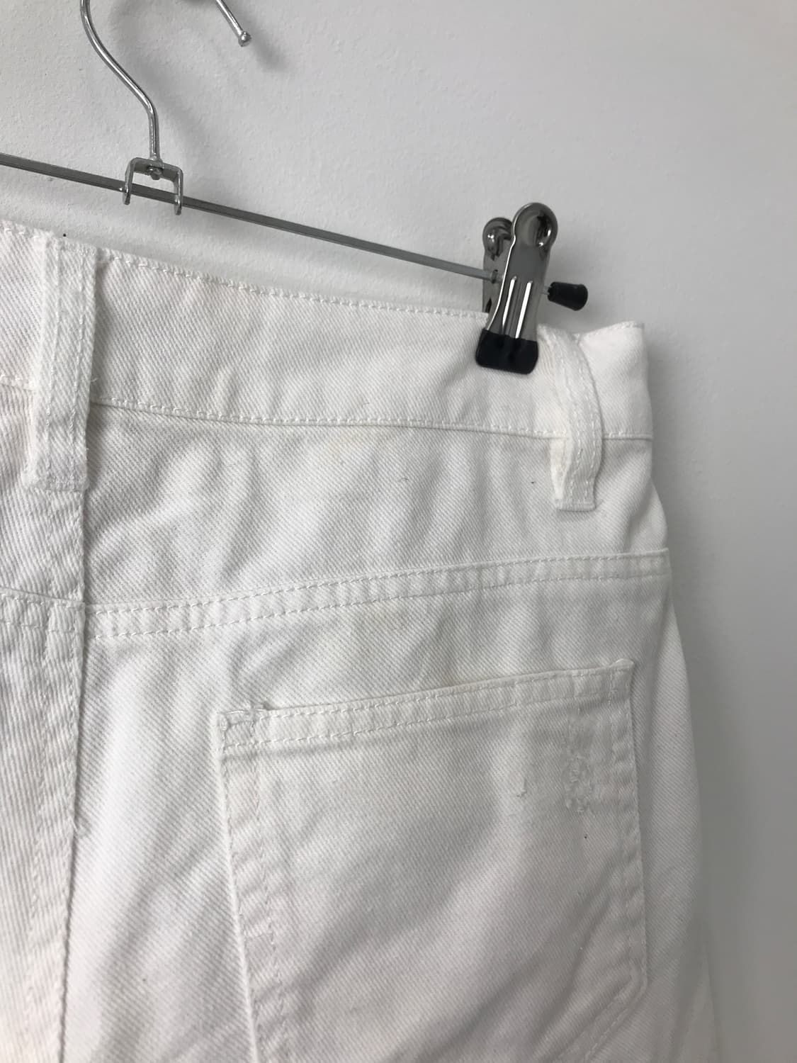 Avail Mode White Cotton Shorts 상품이미지4