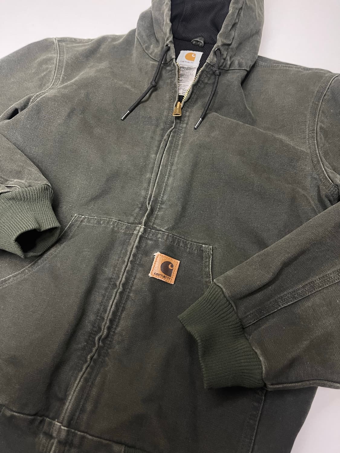 칼하트 액티브 후드 자켓 모스 그린 S (2005) 상품이미지4