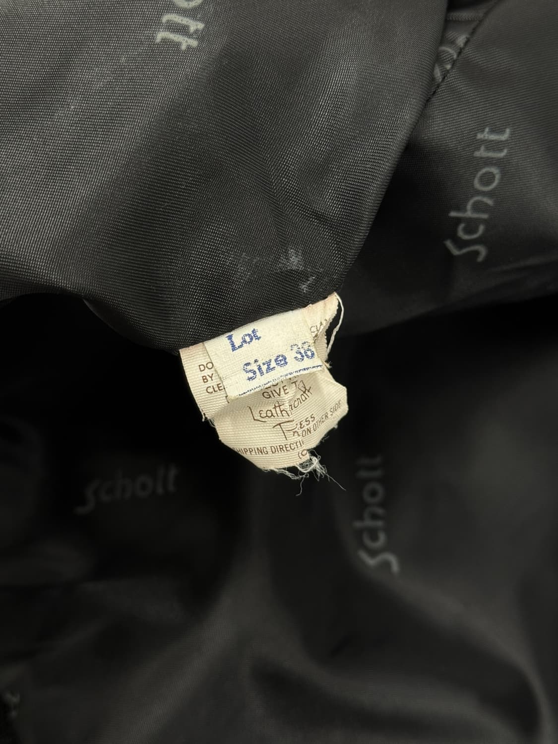 Schott 쇼트 A-2 레더 자켓 상품이미지8