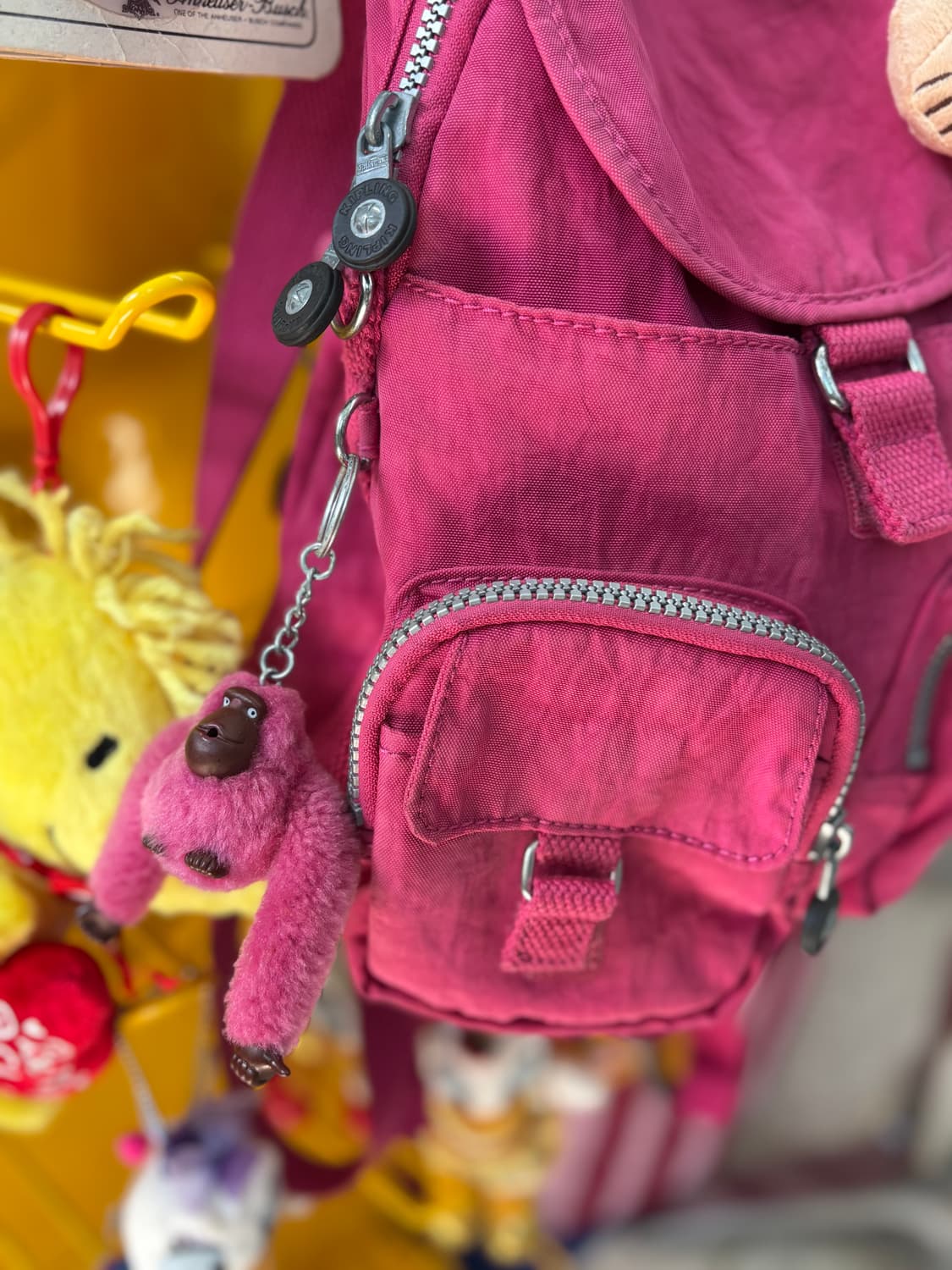 Vintage Deep Pink Kipling Mini Backpack 상품이미지2