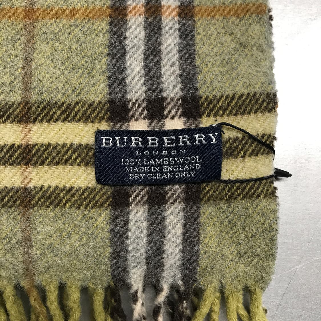 버버리 정품 램스울 머플러 카키 상품이미지4