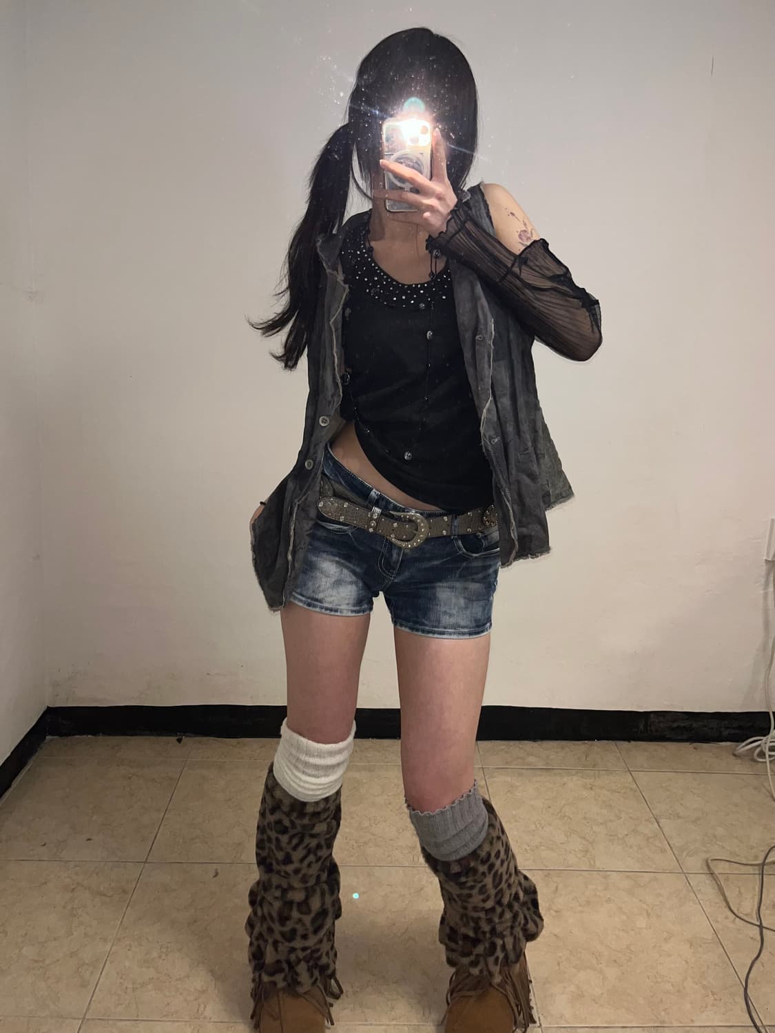 그런지 백 레이스업 그레이 베스트 상품이미지5