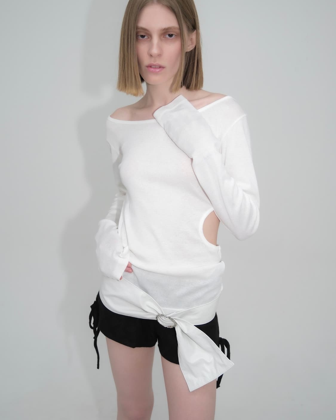 Cubic ring ribbon belt 상품이미지1