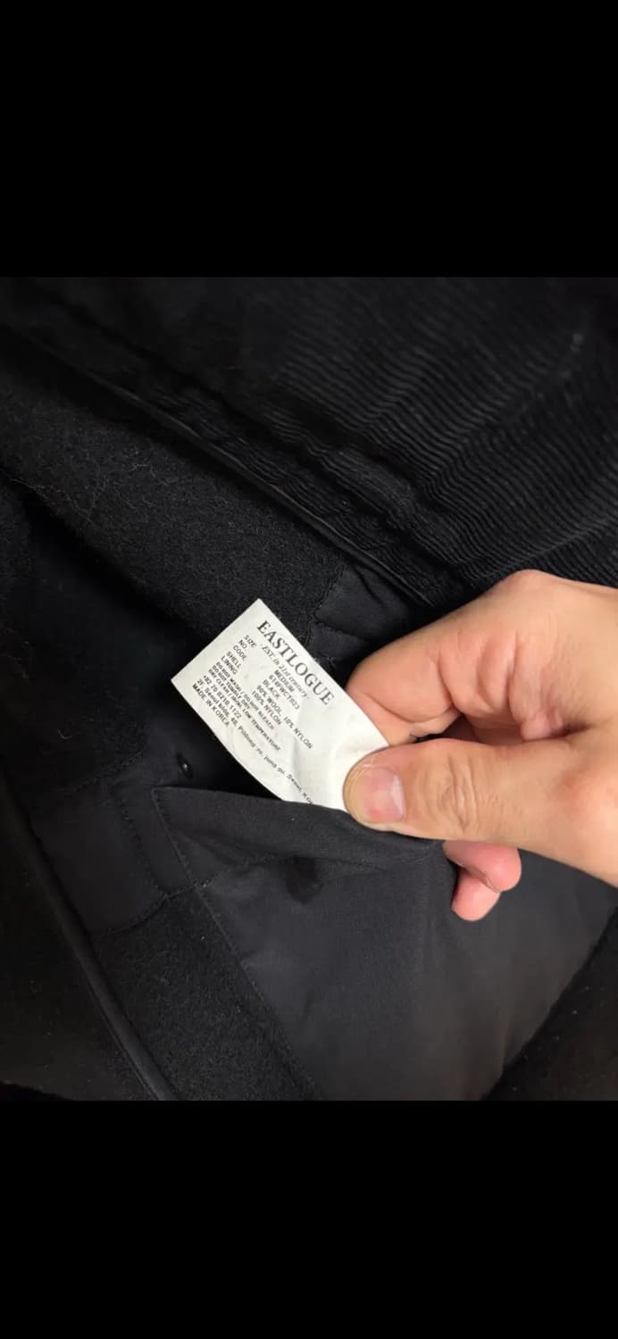 이스트로그 초기 더플 코트 블랙 색상 M 상품이미지3
