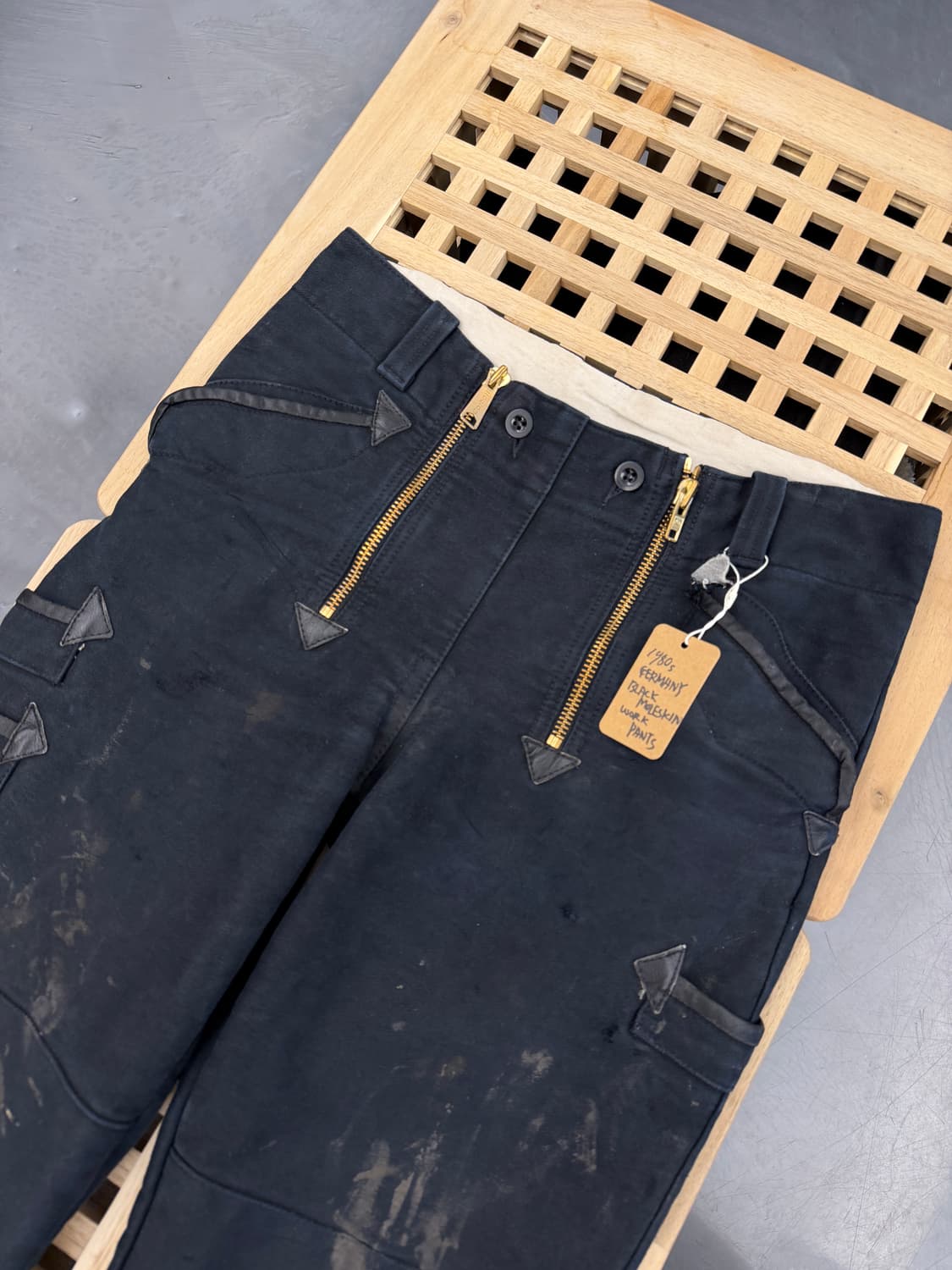 80s GERMANY LOGGER MOLESKIN 블랙몰스킨팬츠 상품이미지7