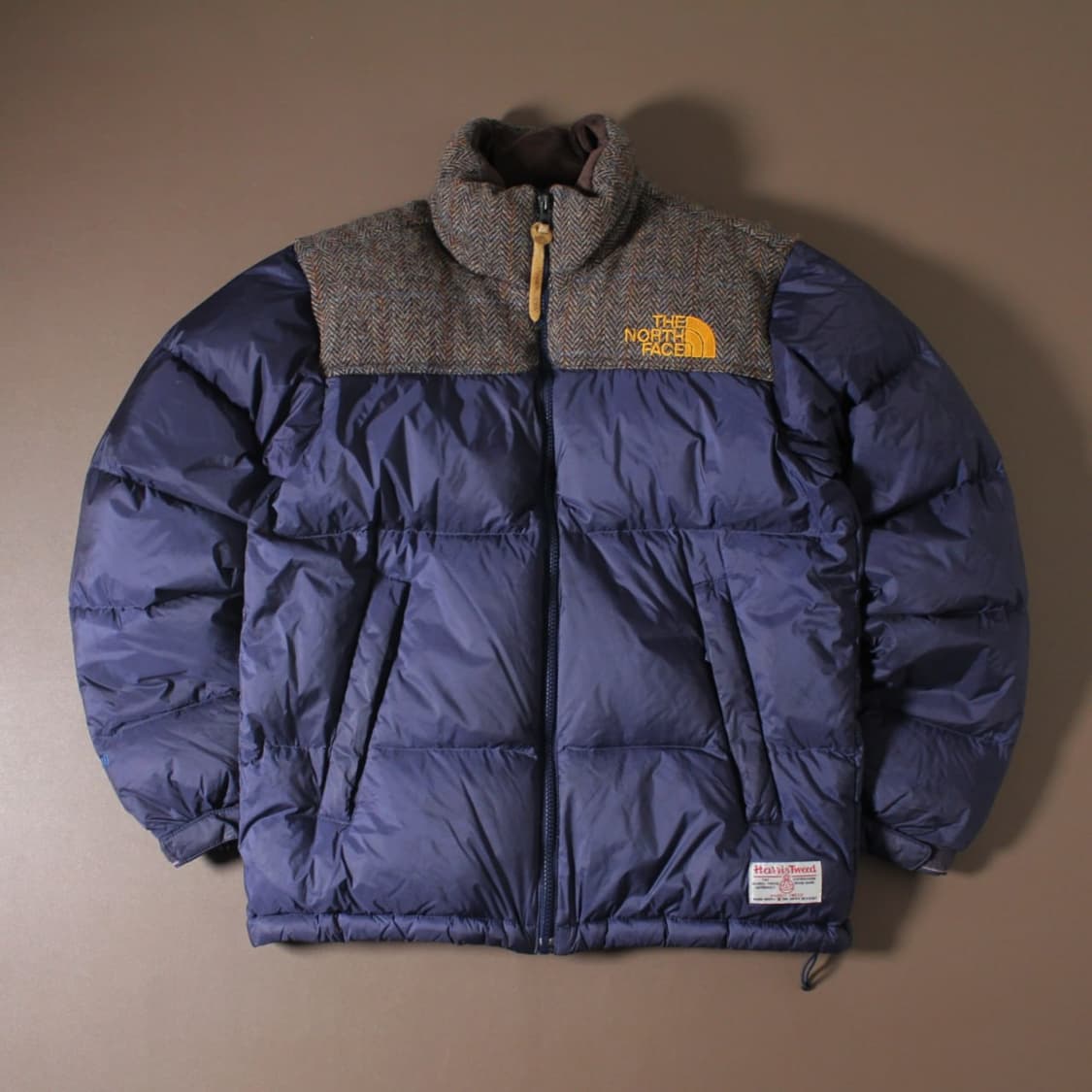 The North Face × Harris Tweed 네이비 다운패딩 상품이미지1