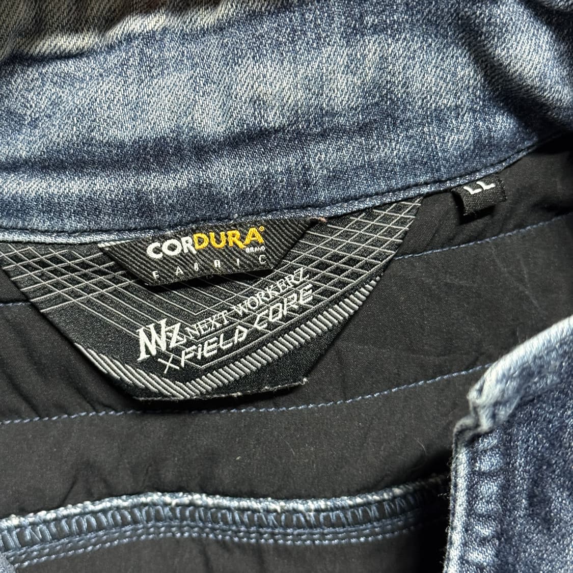 Cordura 코듀라 빅사이즈 데님 바이커 자켓 상품이미지5