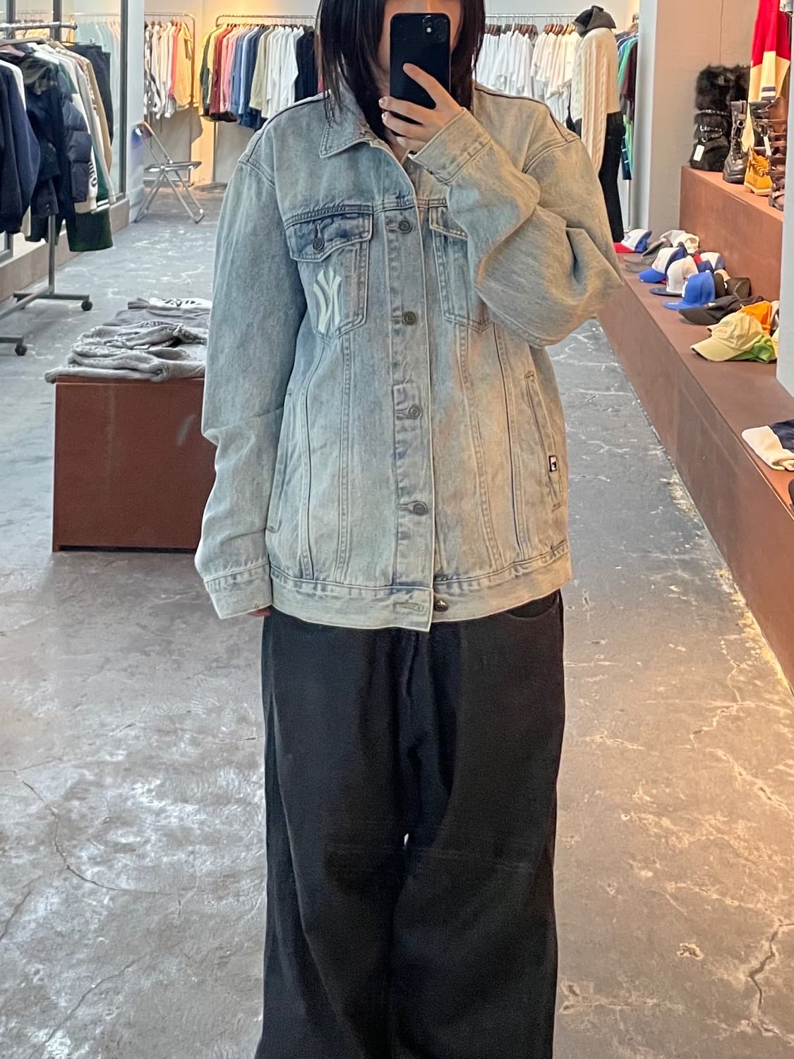 MLB 뉴욕 양키스 빅로고 데님 자켓 H952 상품이미지1