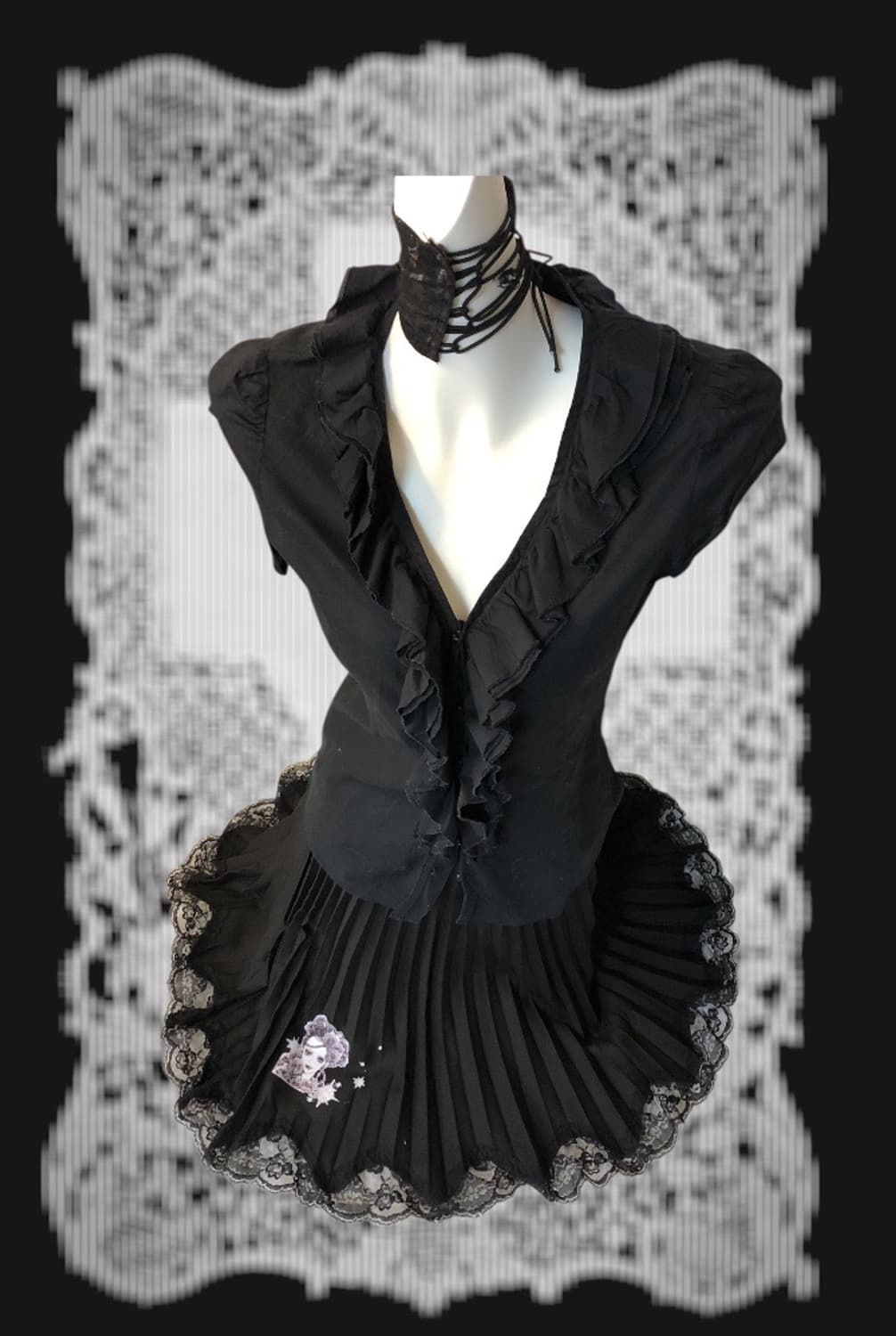 black frill top 상품이미지5