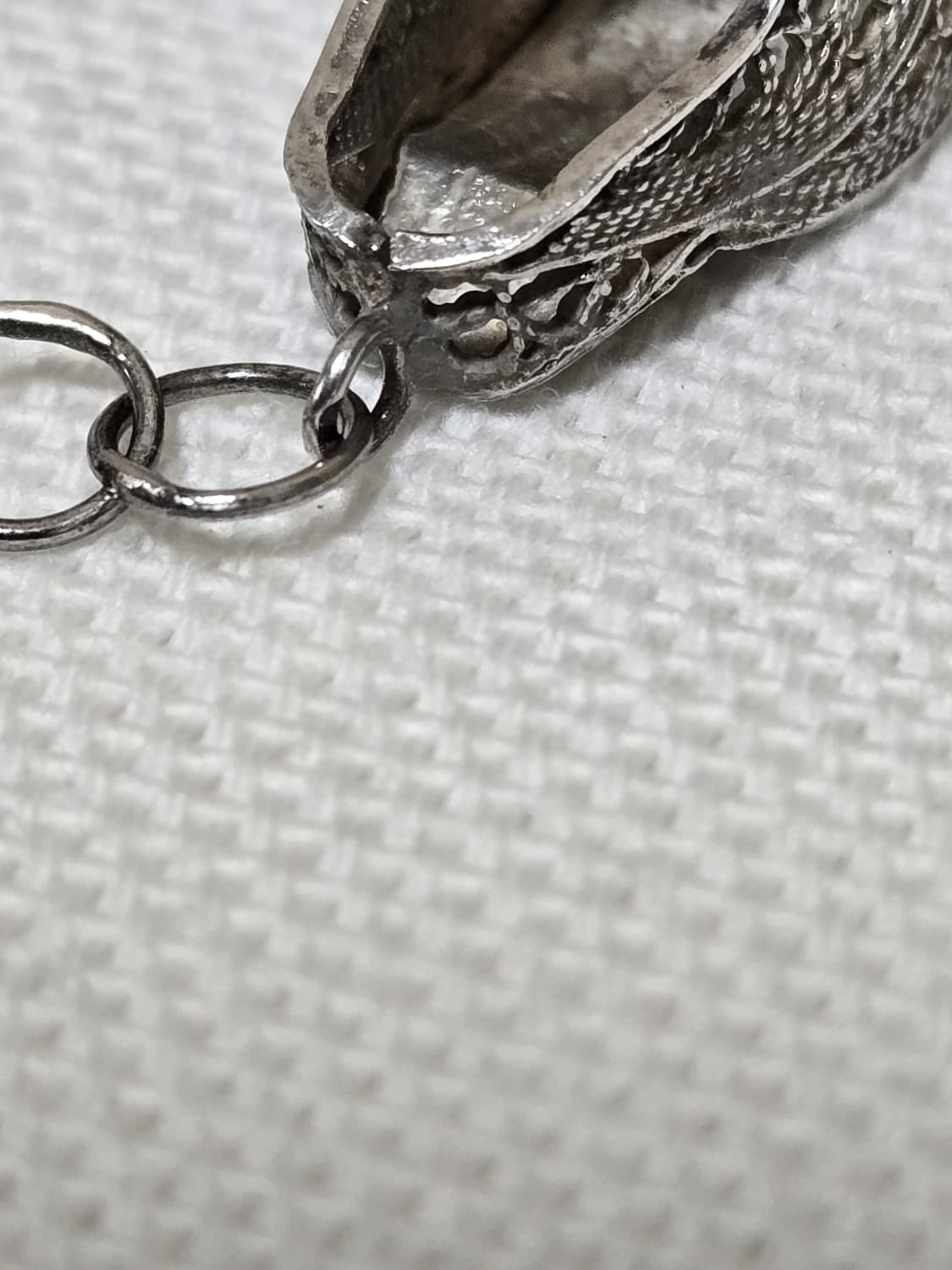 유럽빈티지 925 실버 필리그리 슈즈 펜던트 목걸이
 상품이미지6