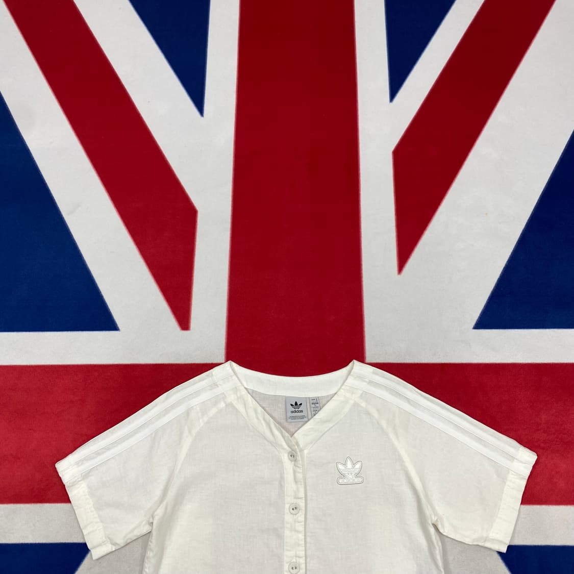 아디다스 베이스볼 반팔 린넨셔츠 여성 S  상품이미지2