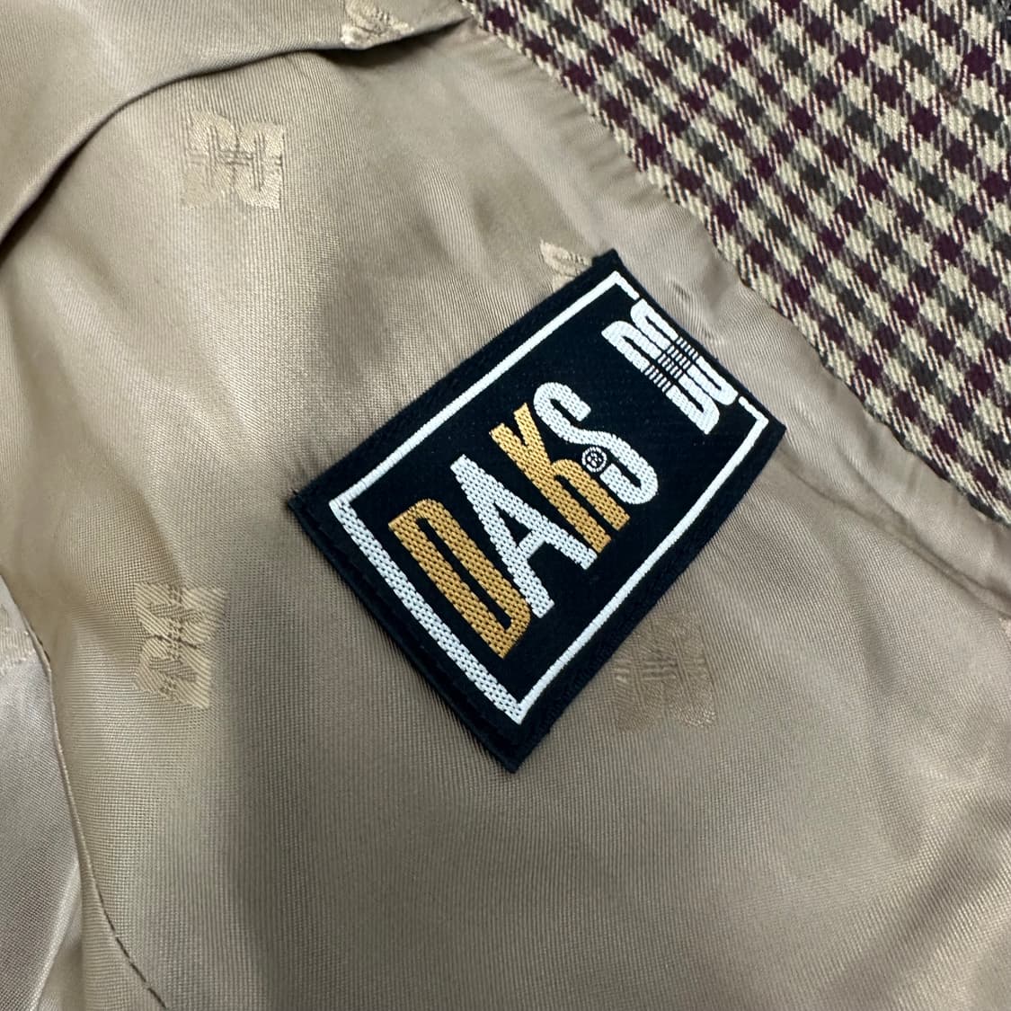 DAKS 닥스 여성 캐시미어 체크 정장 자켓 90사이즈 상품이미지9