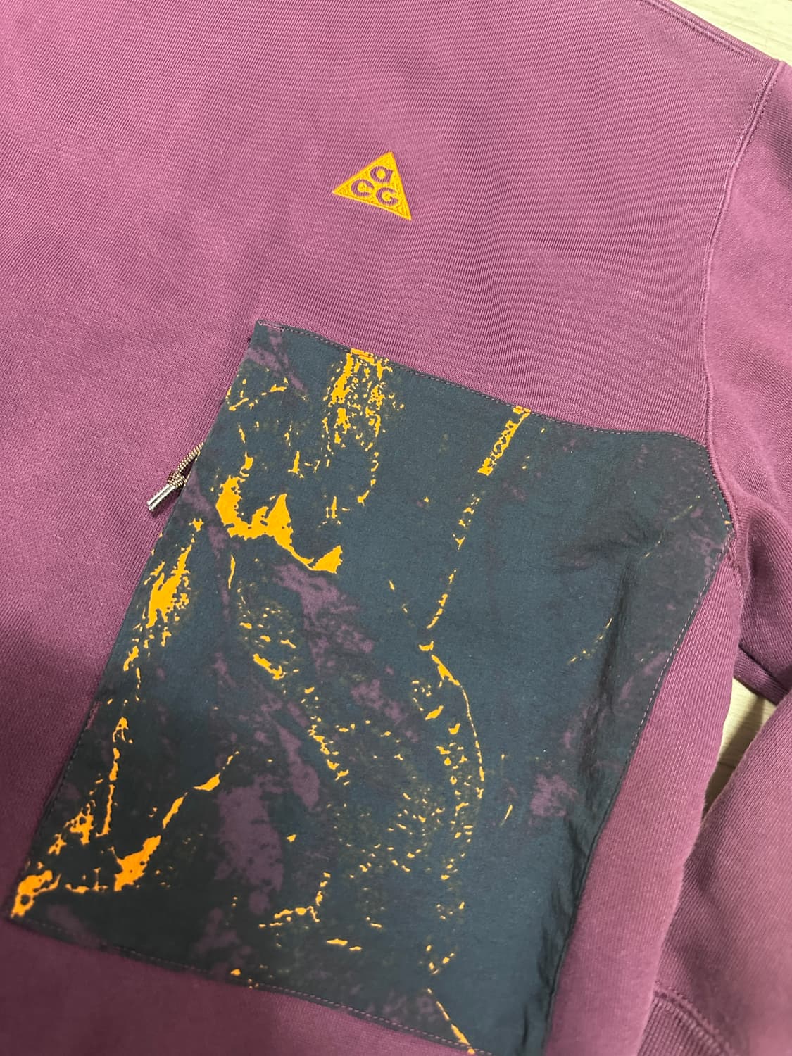 [2XL] 나이키 NRG ACG AOP 크루넥 딥 버건디 스웨트셔츠 상품이미지5