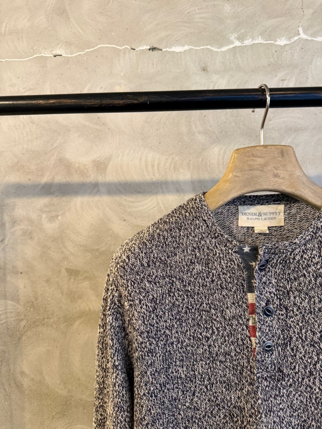 폴로 데님앤서플라이 헨리넥니트 남상100 상품이미지3