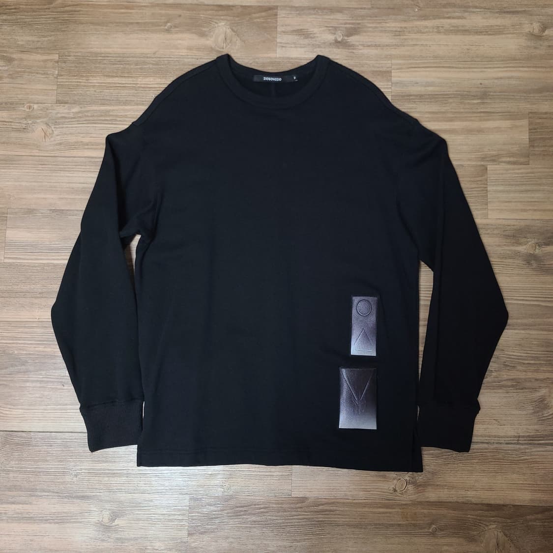 (100) 지오송지오 송지오 옴므 블랙 긴팔 티셔츠 맨투맨 상품이미지2