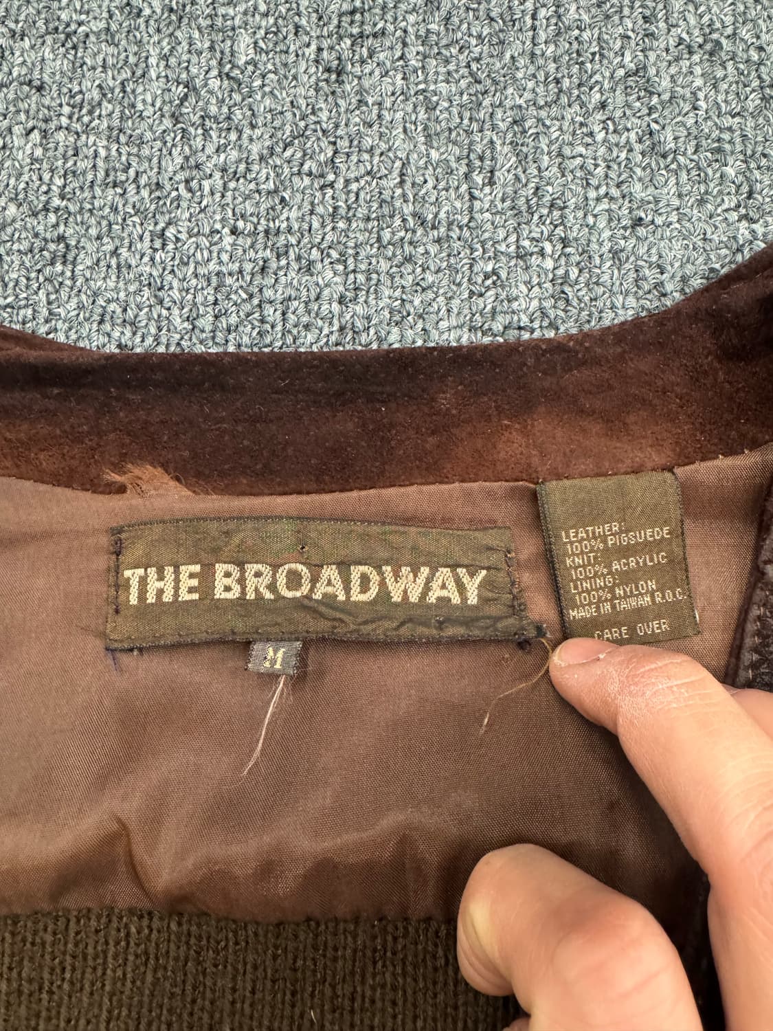 M)THE BROADWAY 빈티지 브라운 돈피 니트 가디건 상품이미지4