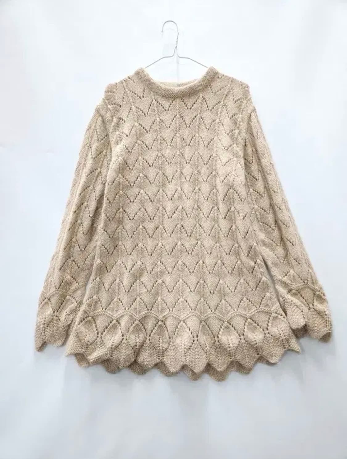 JPN 빈티지 모리걸 핑킹니트 L 상품이미지3