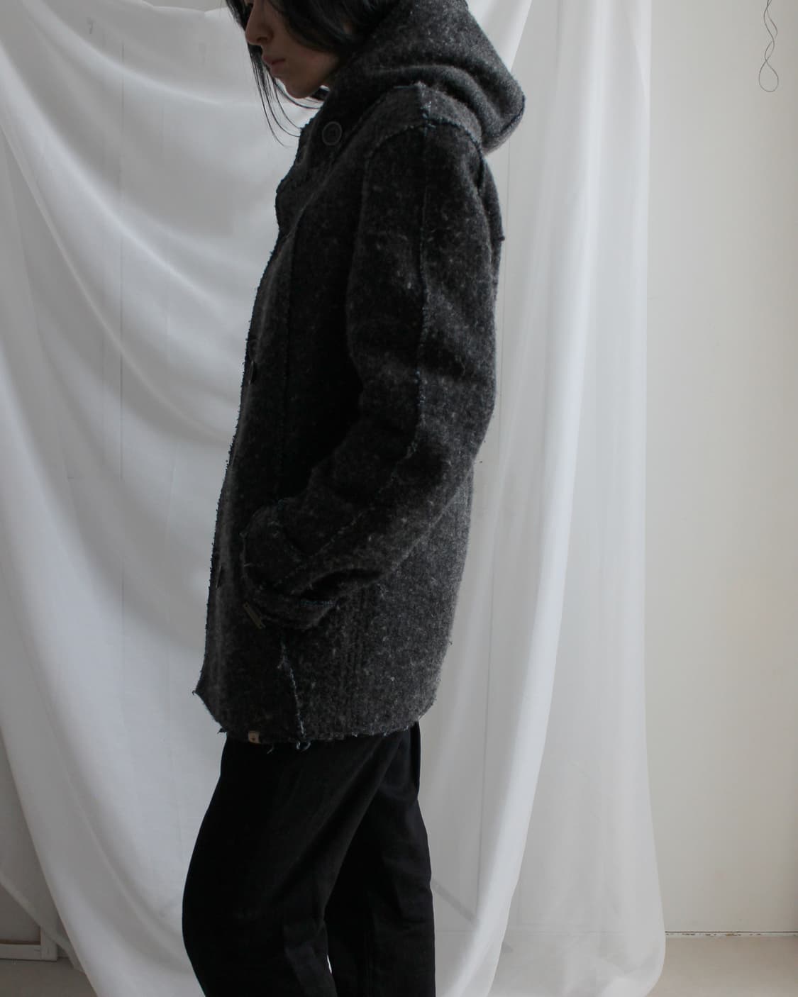 울 블렌드 더블 버튼 코트 상품이미지10