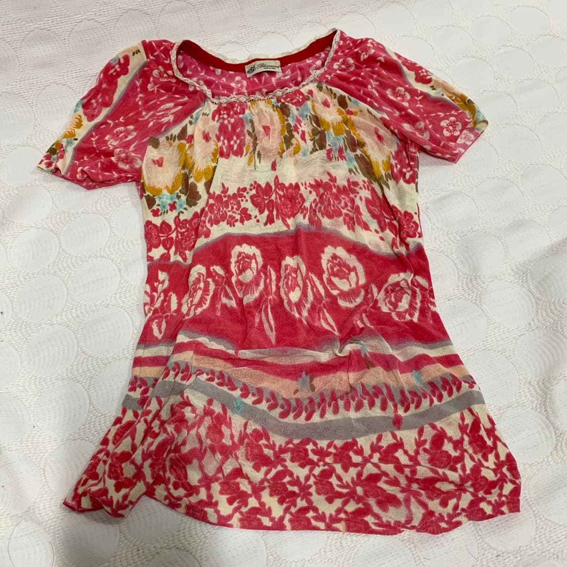 blumarine 레이스 플라워 니트 반팔 상품이미지5