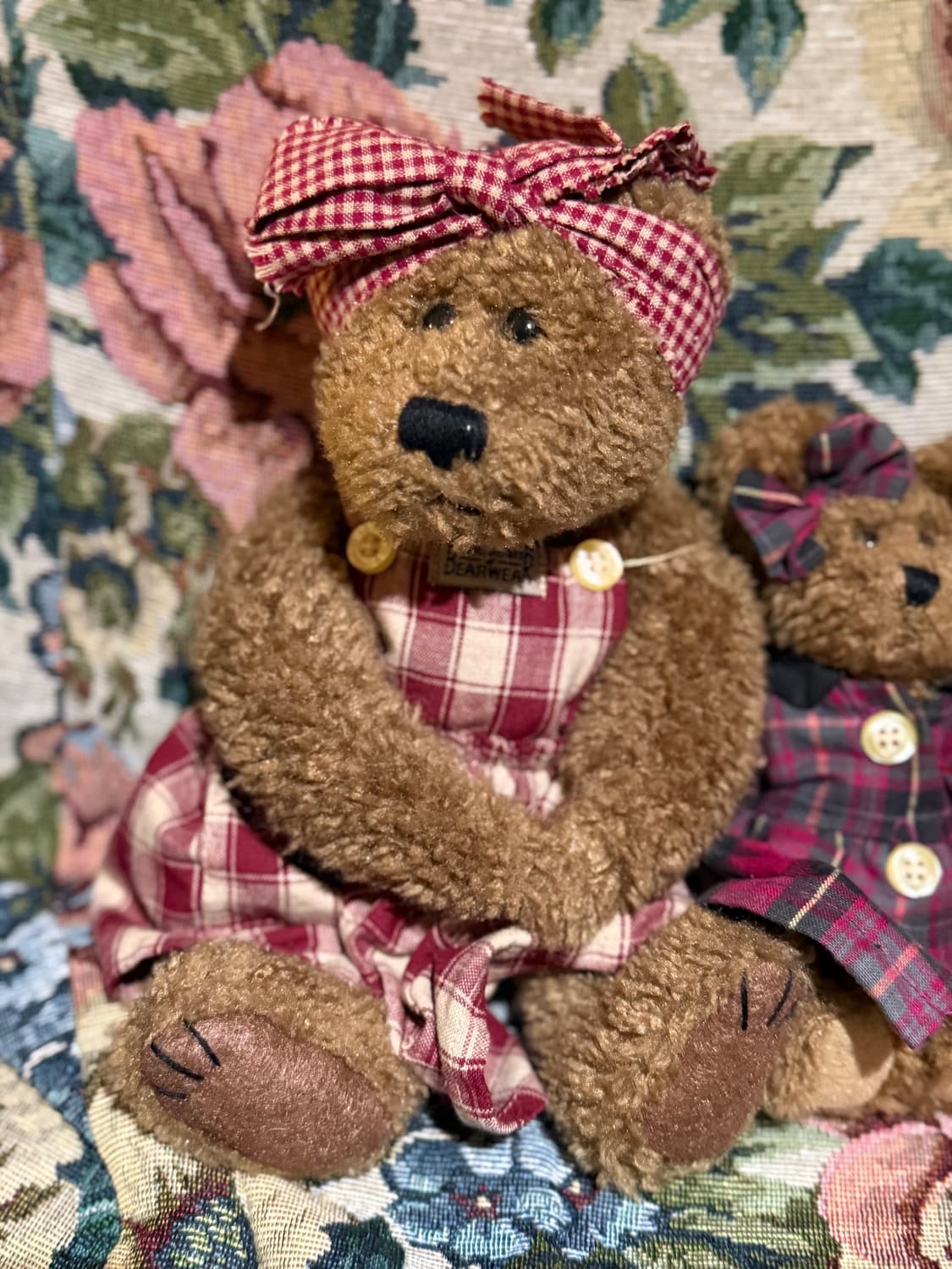 보이즈베어 체크 엄마와 딸 곰인형 세트 상품이미지4