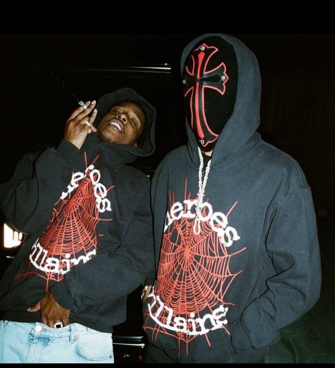 Sp5der x metro boomin web hoodie black 상품이미지2