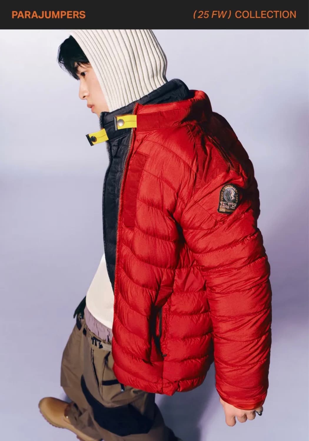 [M] 파라점퍼스 25fw 윌프레드 숏 다운 자켓 경량패딩 레드 상품이미지3