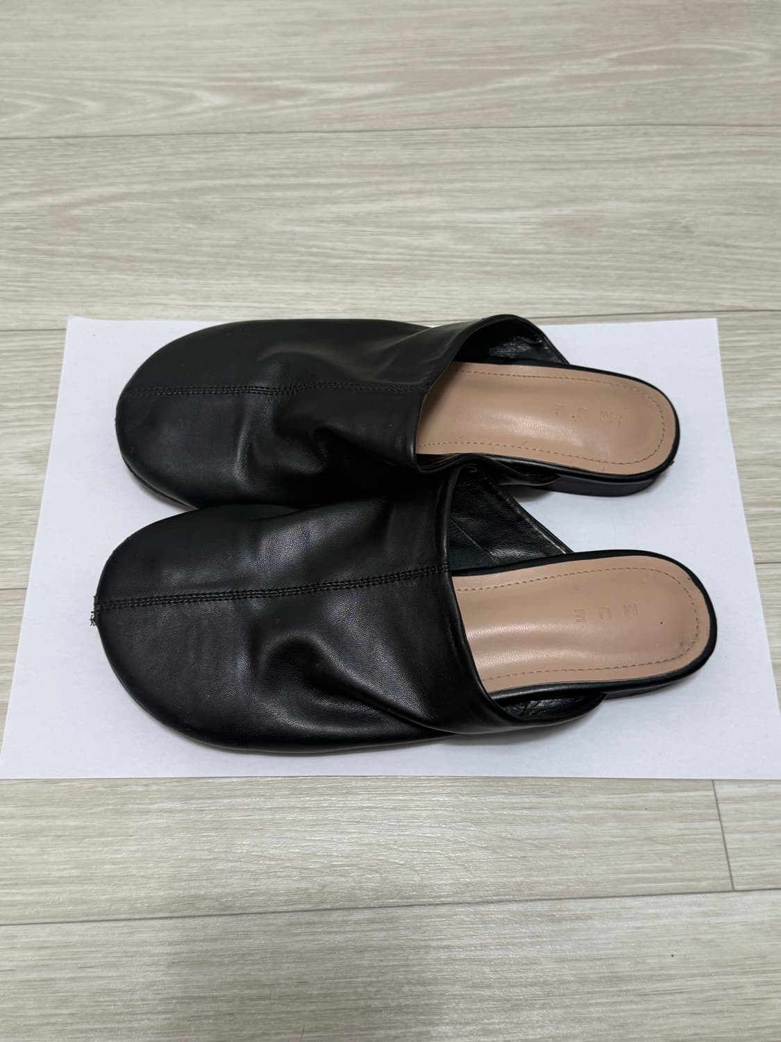 가죽 뮬 샌들 235 상품이미지3