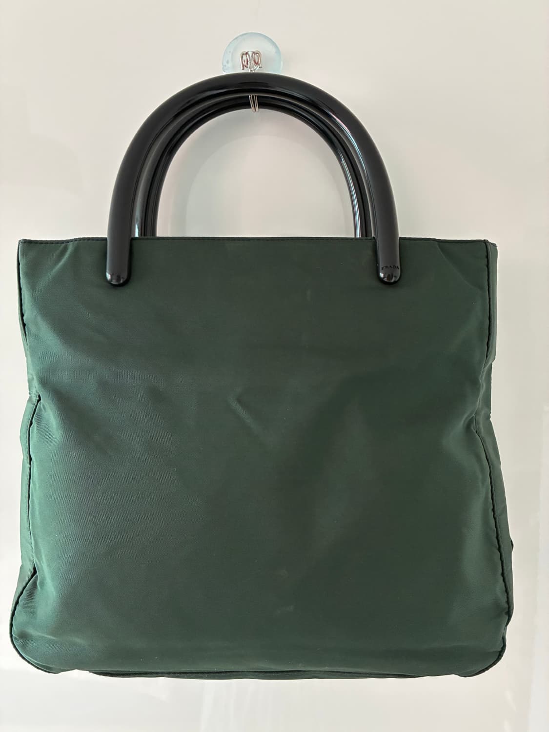 Prada 프라다 다크그린 나일론 테수토 미니 토트백 게런티 카드 포함 상품이미지2