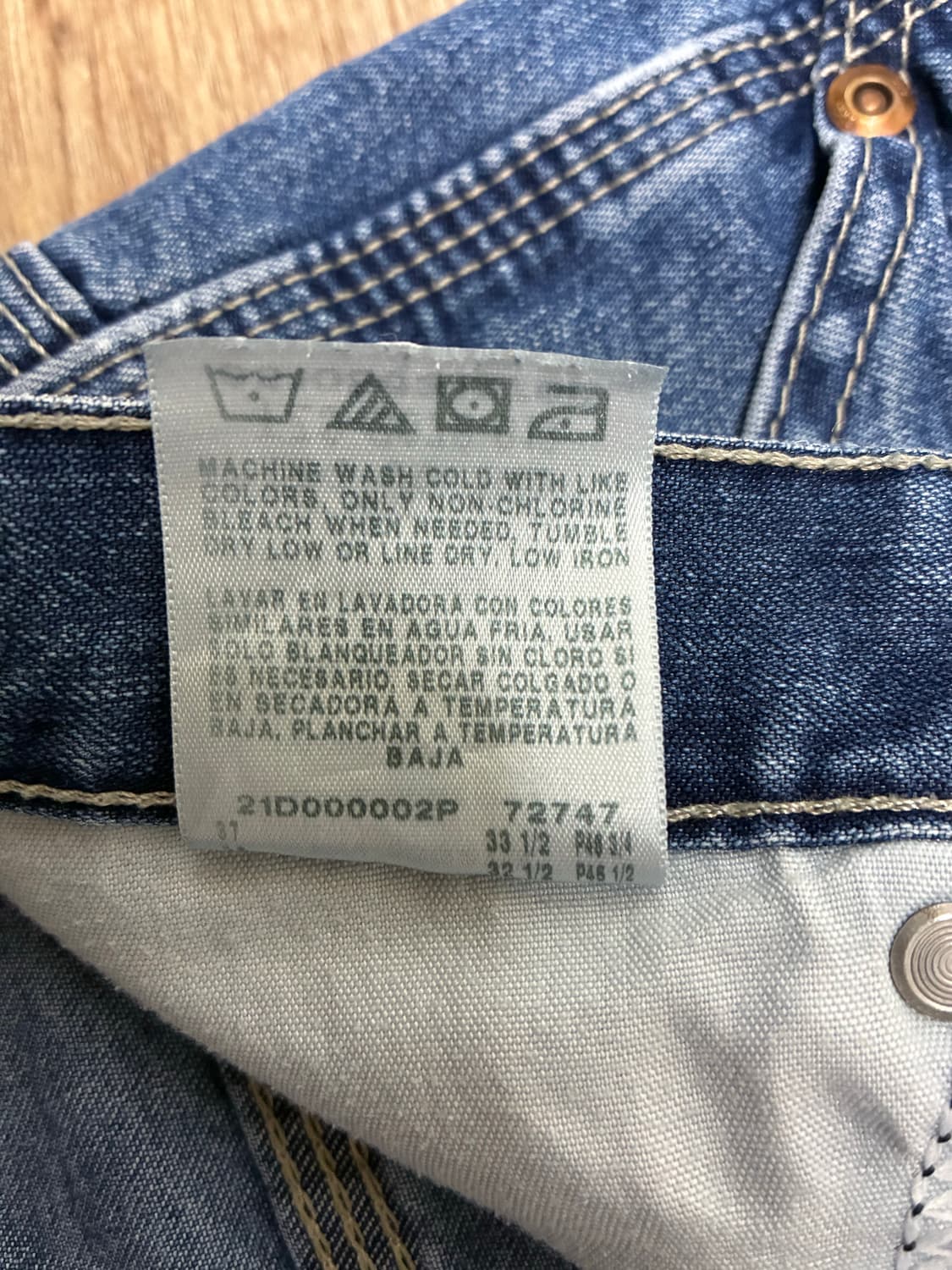 Lee 카펜더 데님 중청 34x32 상품이미지4