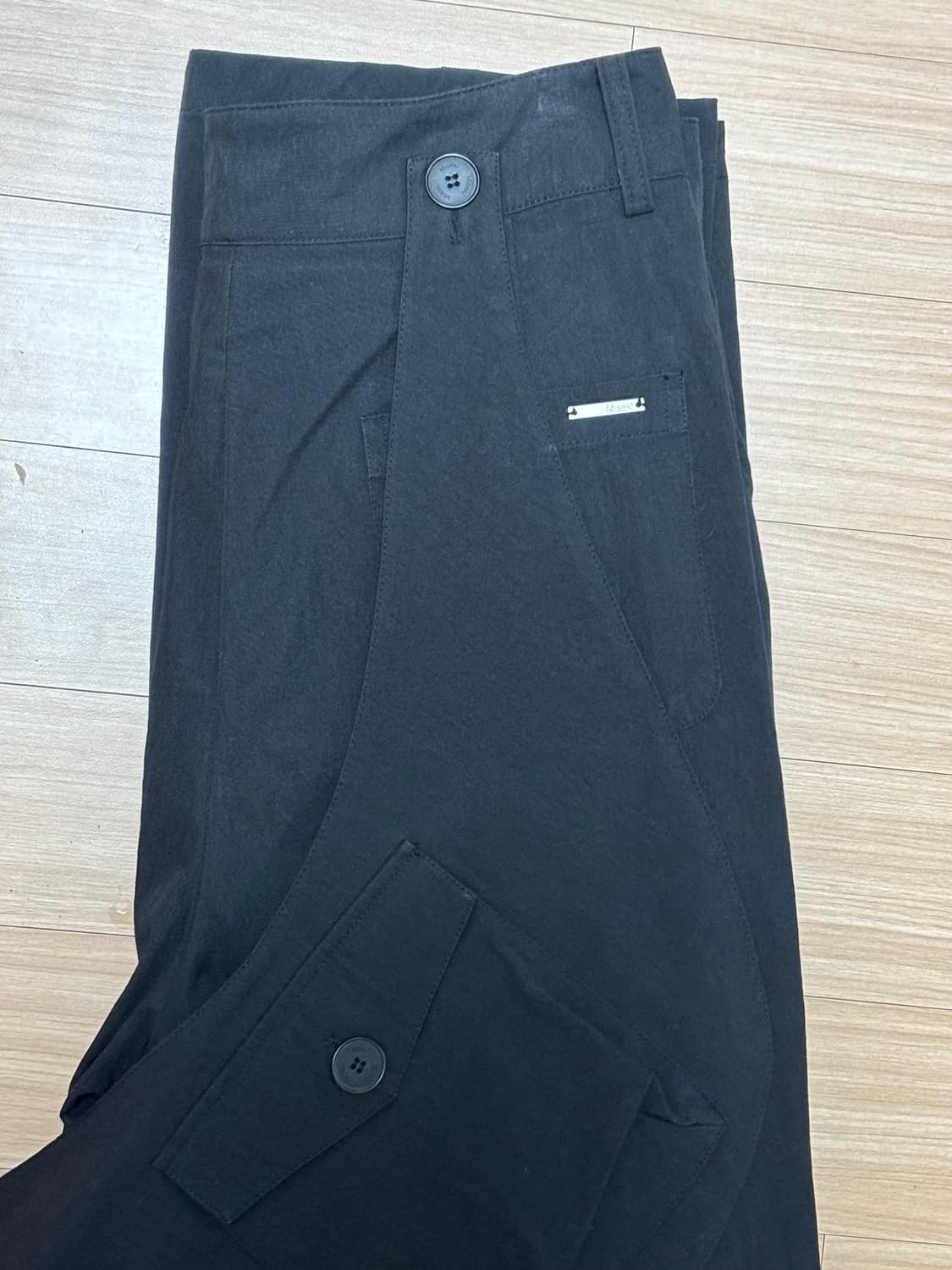 Waist pocket bag wide pants BLACK 미세키서울 상품이미지4