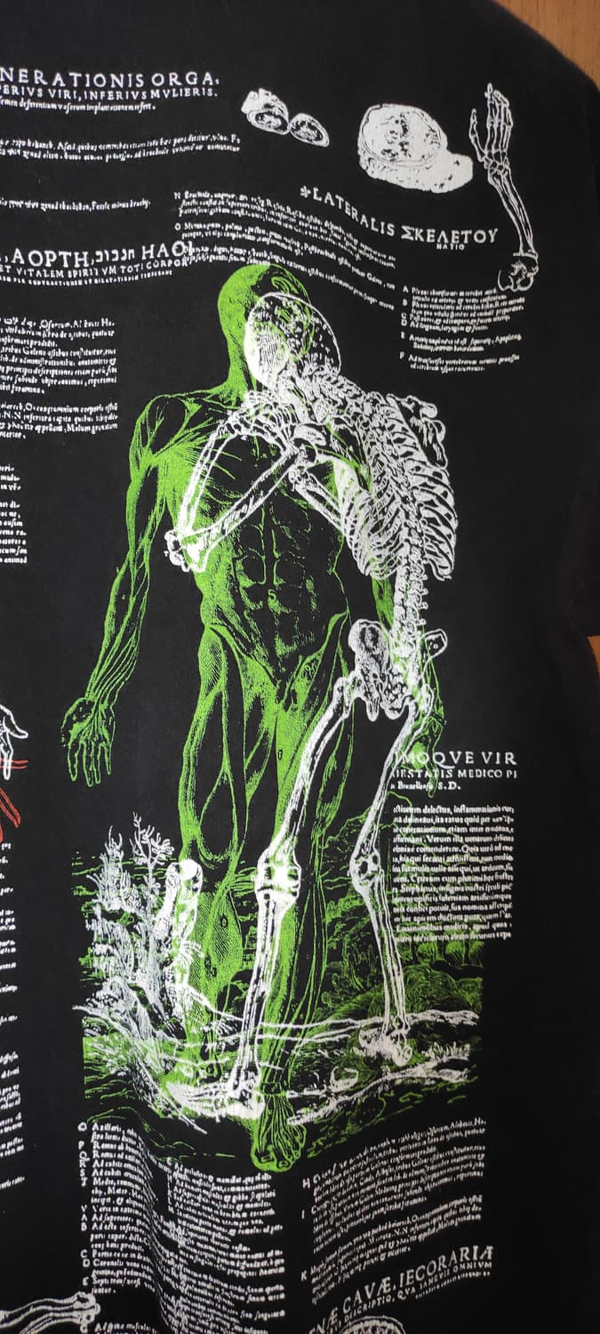 90s anatomy 해부도 티셔츠 상품이미지5