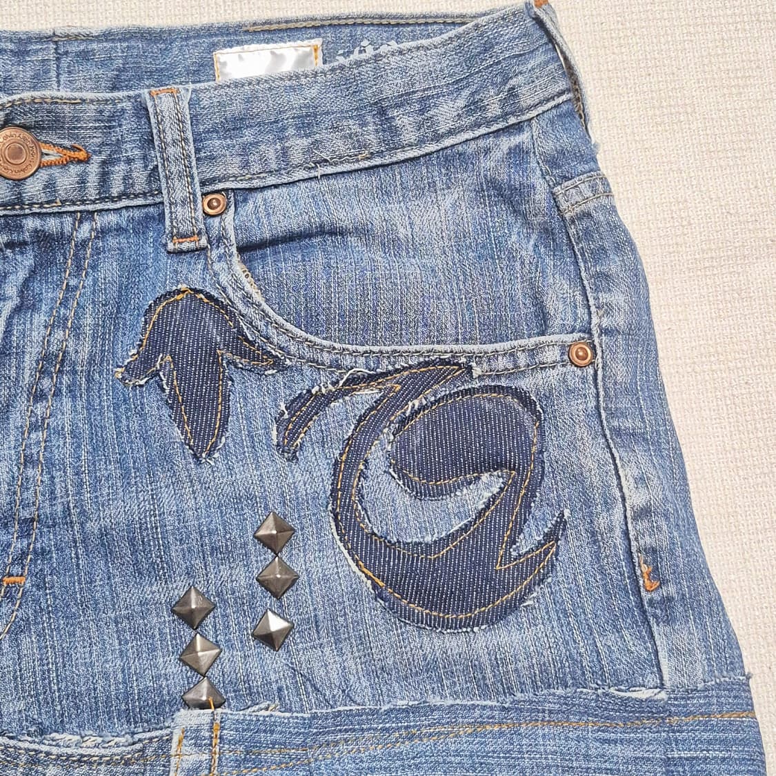 Oriental Stud Pleats Skirt (remake) 상품이미지5