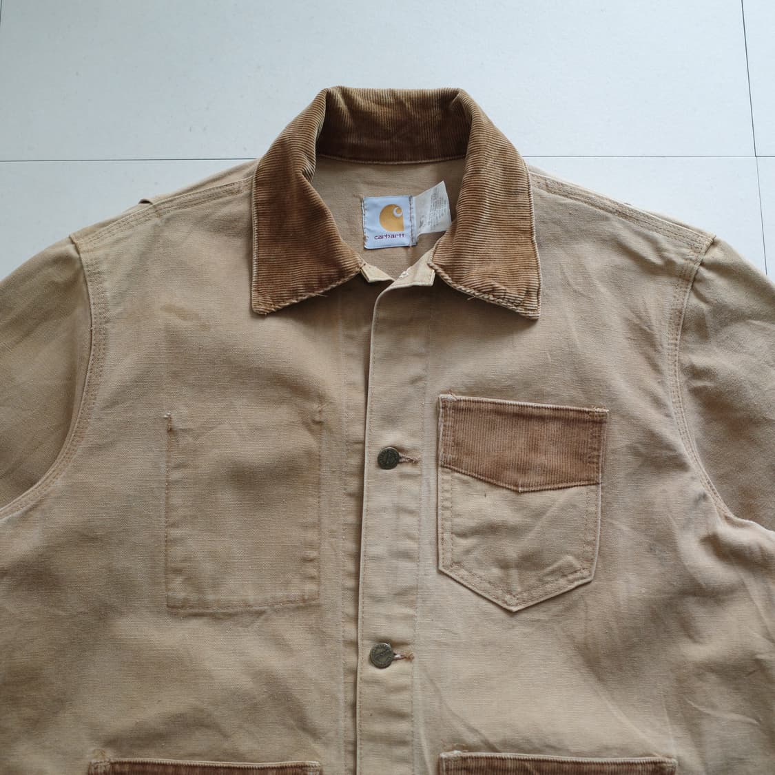 80s 100주년 USA 빈티지 칼하트 cu016 덕 캔버스 워크자켓 상품이미지2