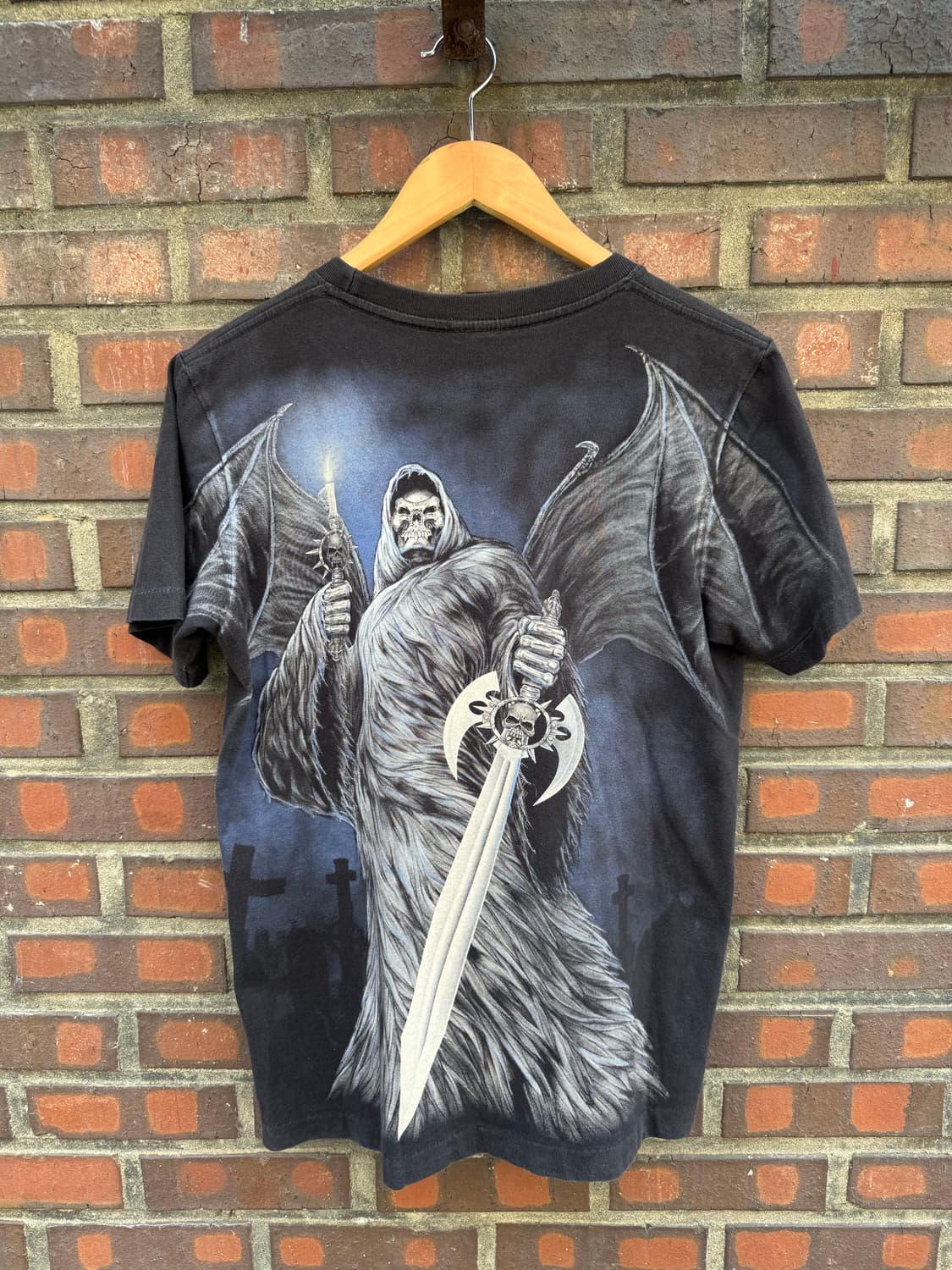 1990s USA Grim Reaper All Over Print  상품이미지3