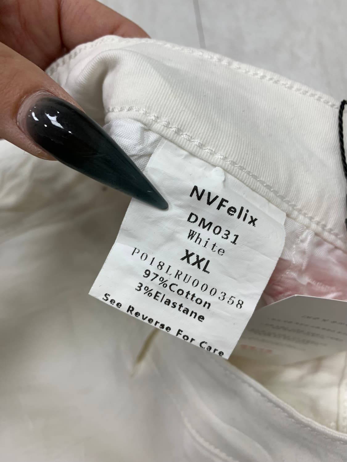 Nvfelix 화이트 카고 팬츠 #439 상품이미지4