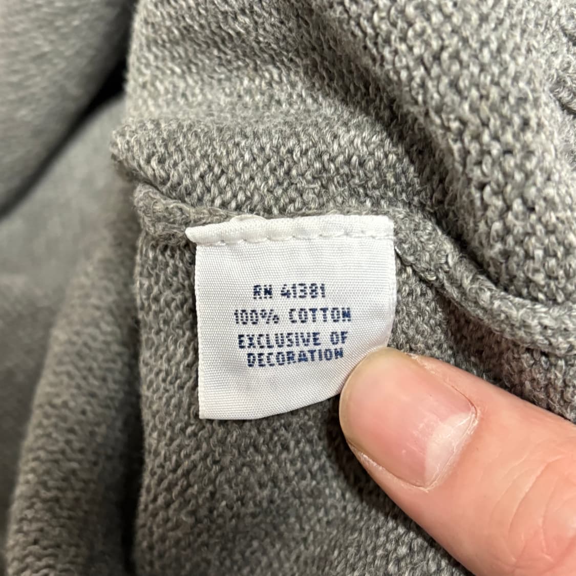 M 폴로 랄프로렌 그레이 코튼 하프 집업 니트 스웨터 상품이미지5