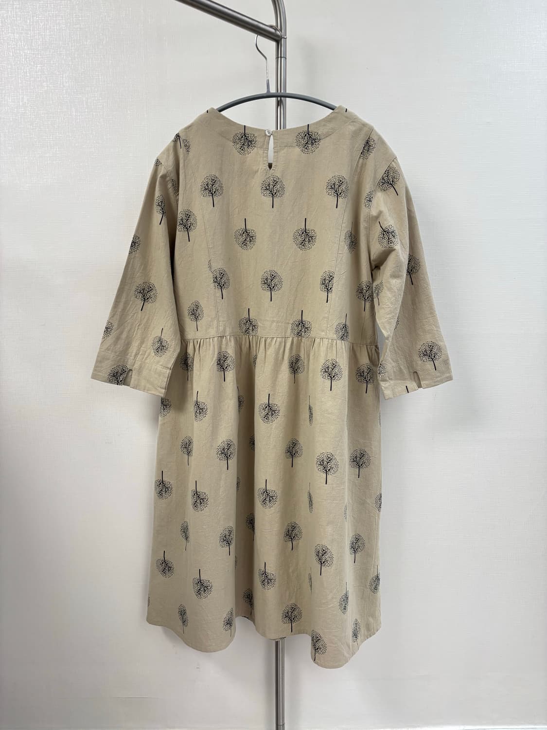 트리 패턴 빈티지 벌룬 원피스 상품이미지4