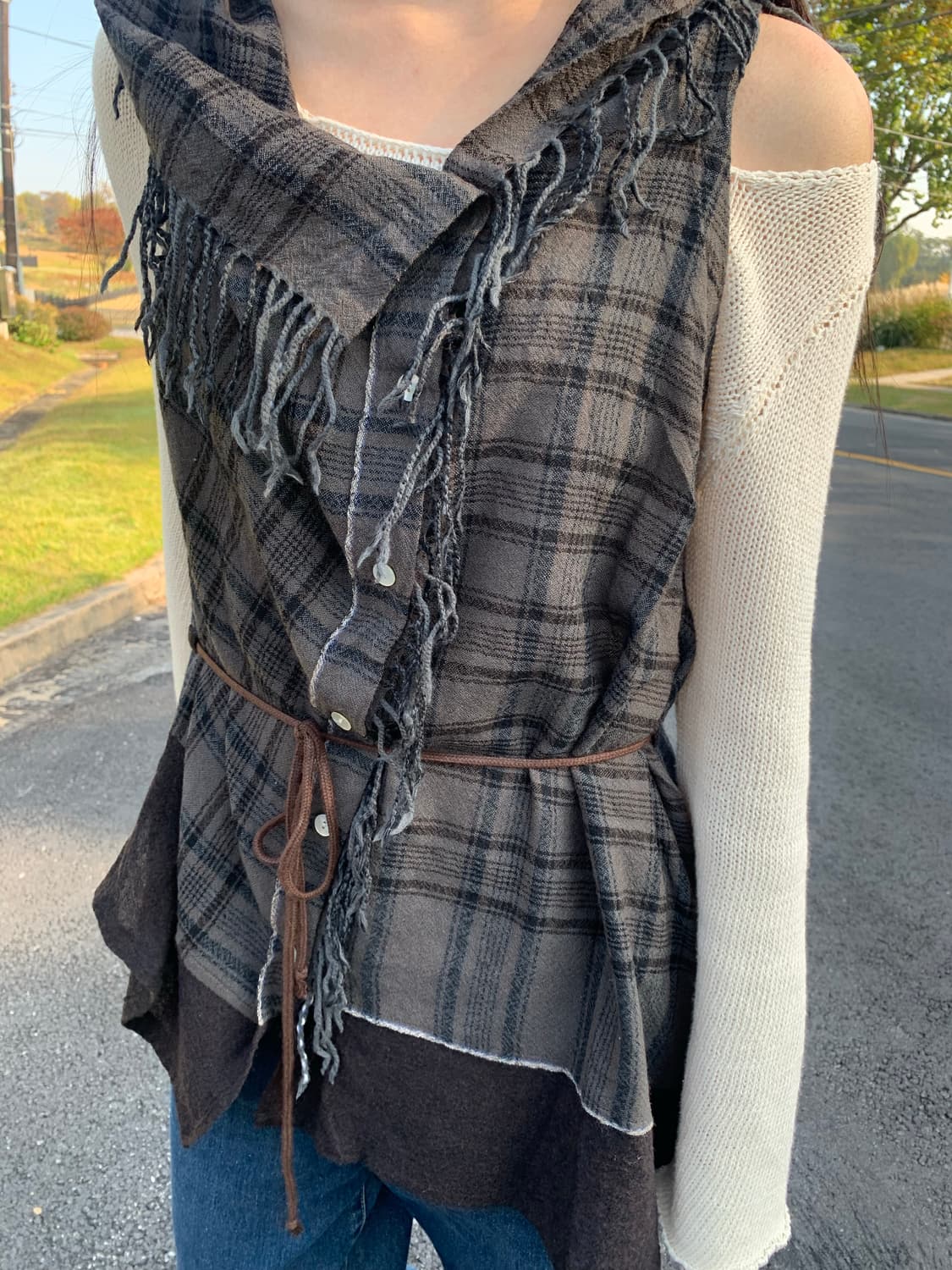 [MERVEILLE H.] check hippy vest 상품이미지3