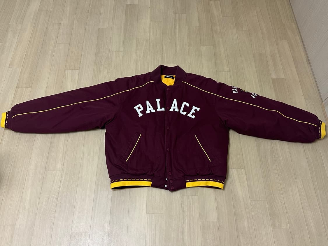 [XL] 팔라스 고트 바시티 자켓 버건디 상품이미지1