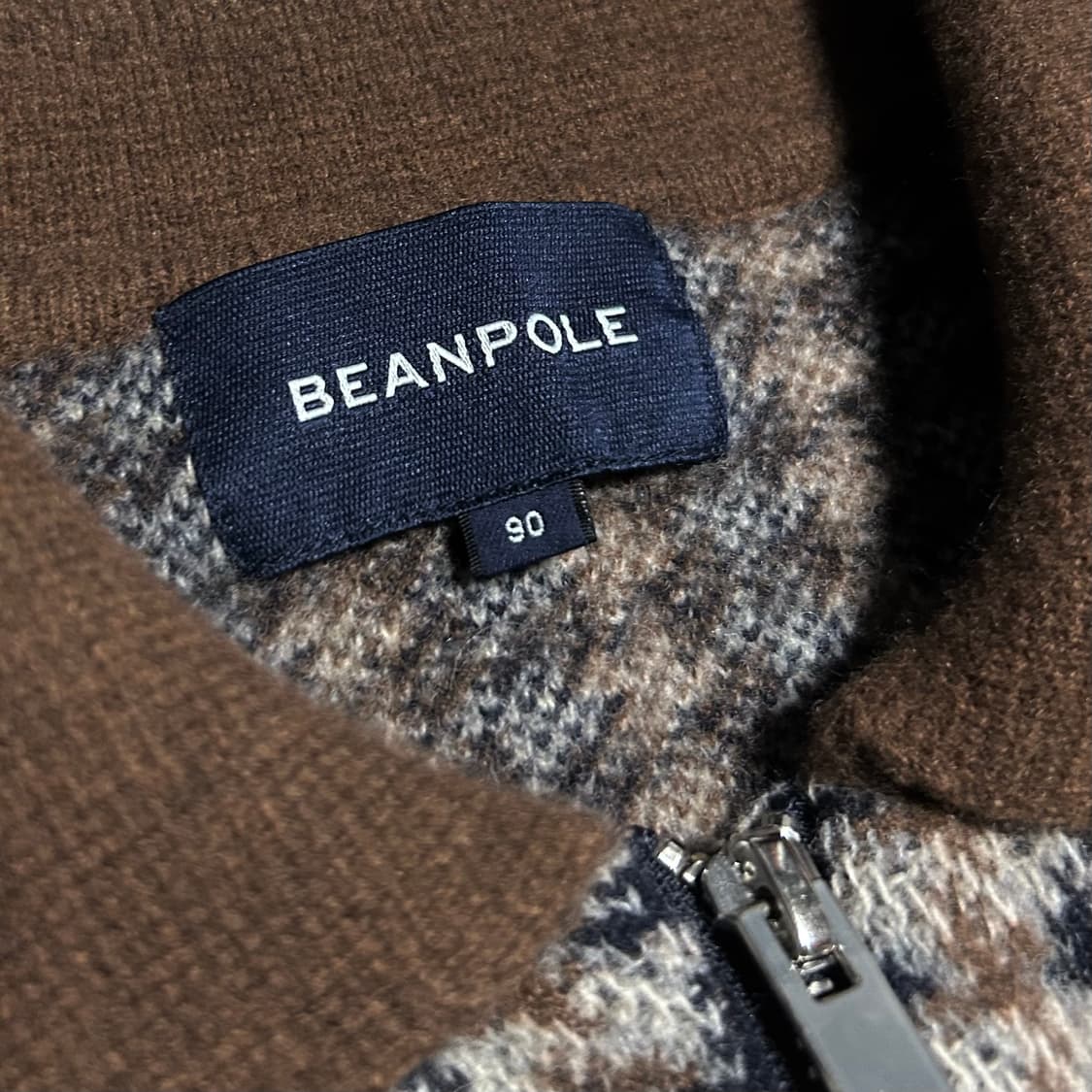 [XS] Beanpole 빈폴 우먼즈 울 카라넥 집업 모직 자켓 상품이미지5