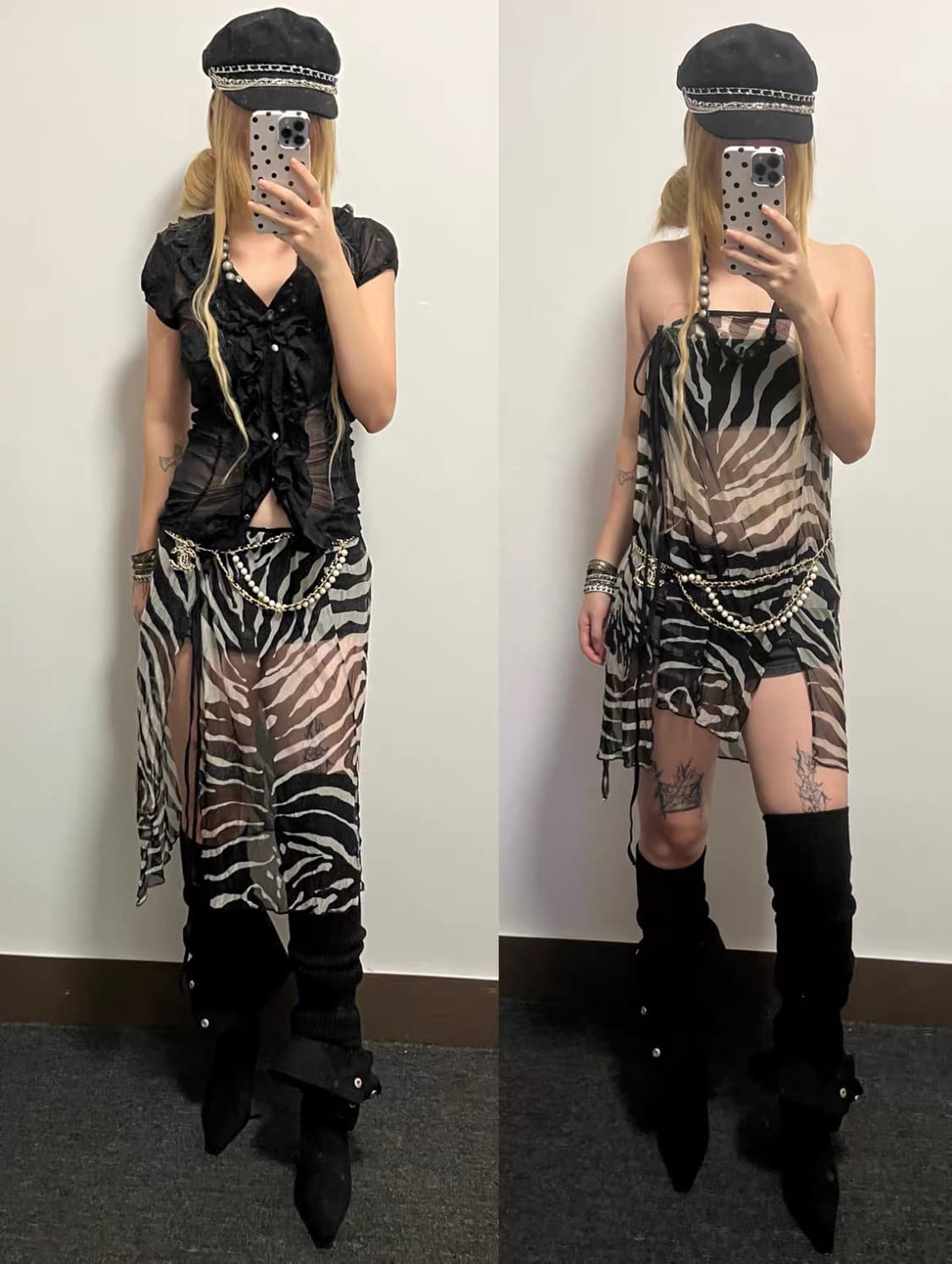 dolce&gabbana 빈티지 지브라 스커트 상품이미지1