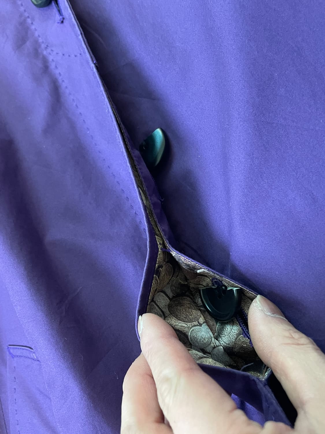 폴 스미스 블랙라벨 아트 라이닝 코튼 트렌치 코트 상품이미지4