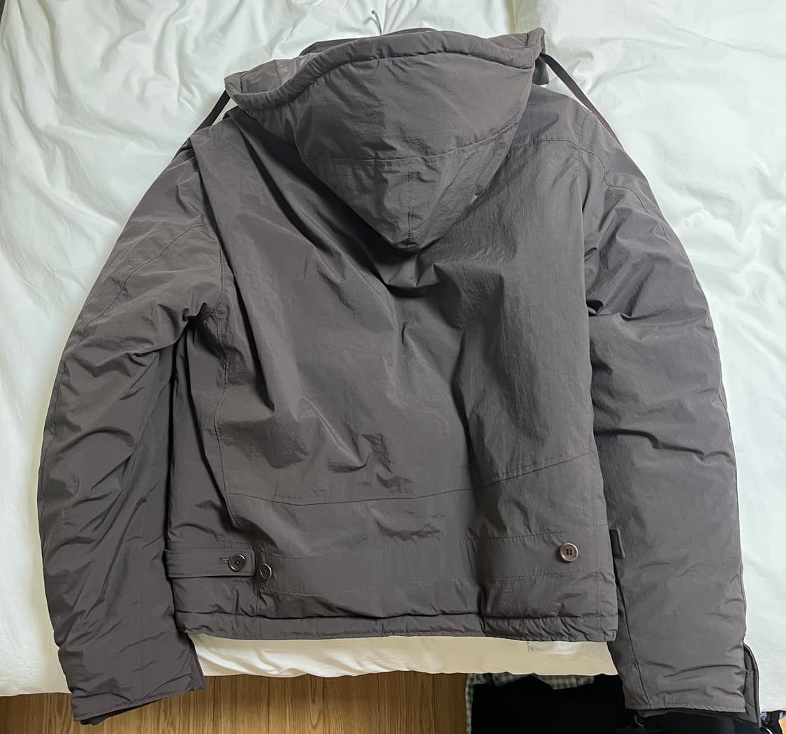 SYMM Draped Diagonal 점퍼 패딩 브라운 1 상품이미지5