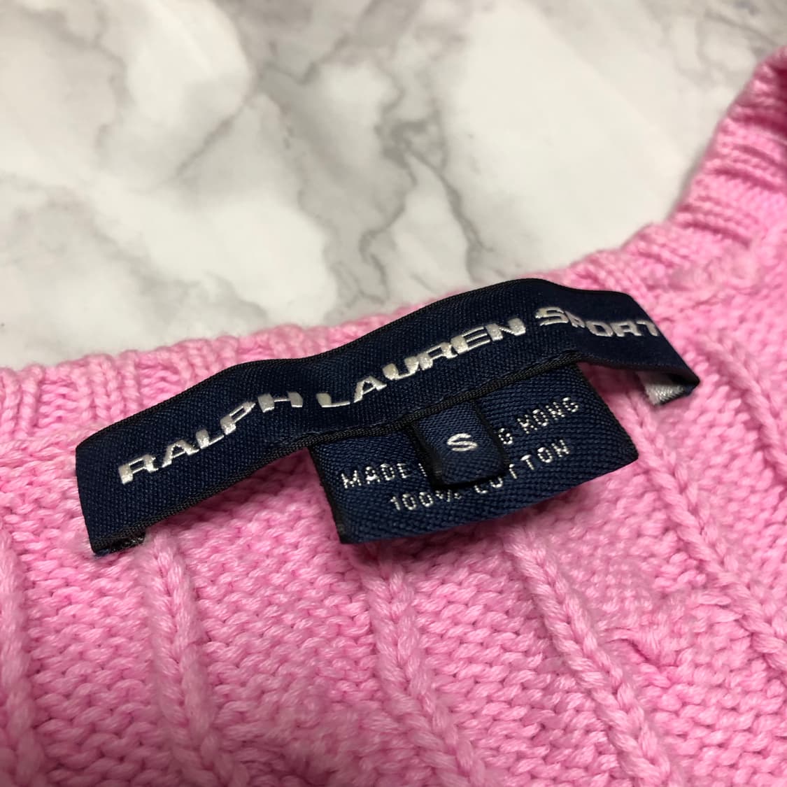 폴로 랄프로렌 인디핑크 니트 브이넥 스웨터 상품이미지4