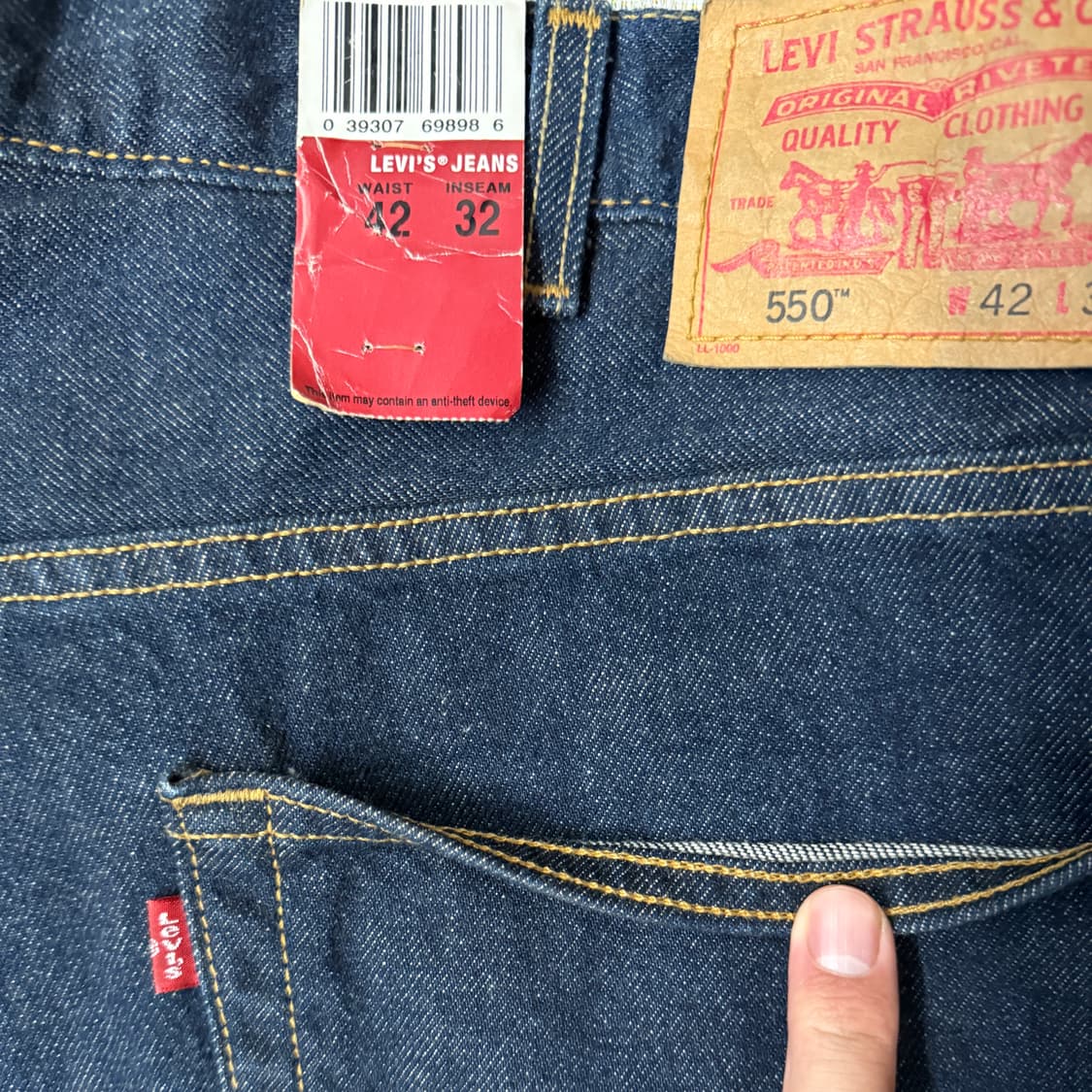 [Dead Stock] Levi’s 550 42/32 데님팬츠 상품이미지9