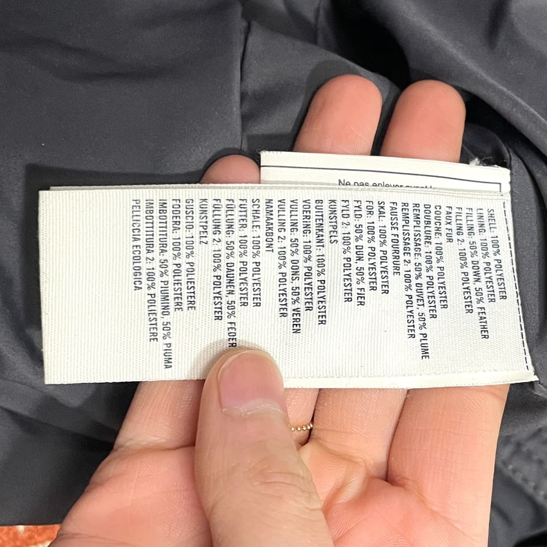 아베크롬비 차콜 다운 패딩 점퍼여성XS 상품이미지8