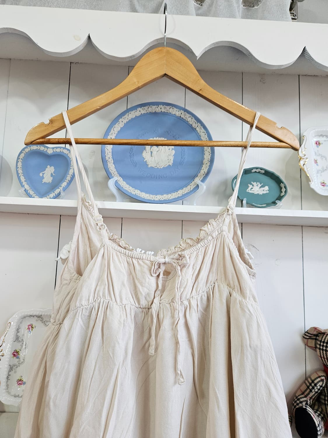 레이스 뷔스티에 벌룬 원피스 상품이미지6